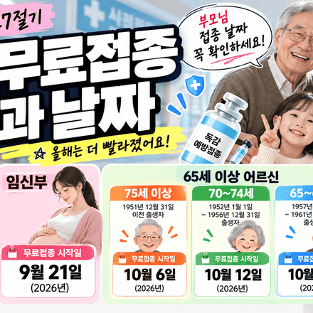 2026 독감 무료접종