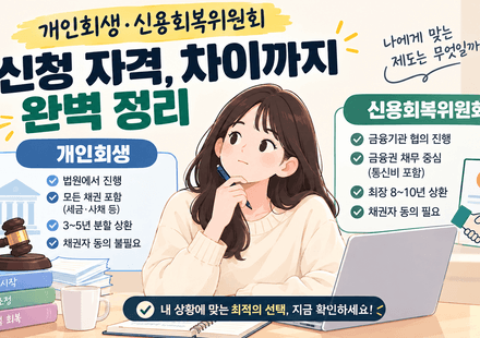 개인회생 신용회복위원회 신청 자격