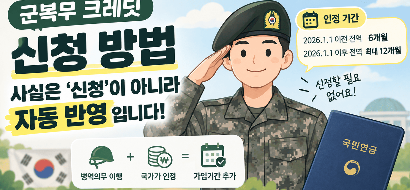 군복무 크레딧 신청 방법