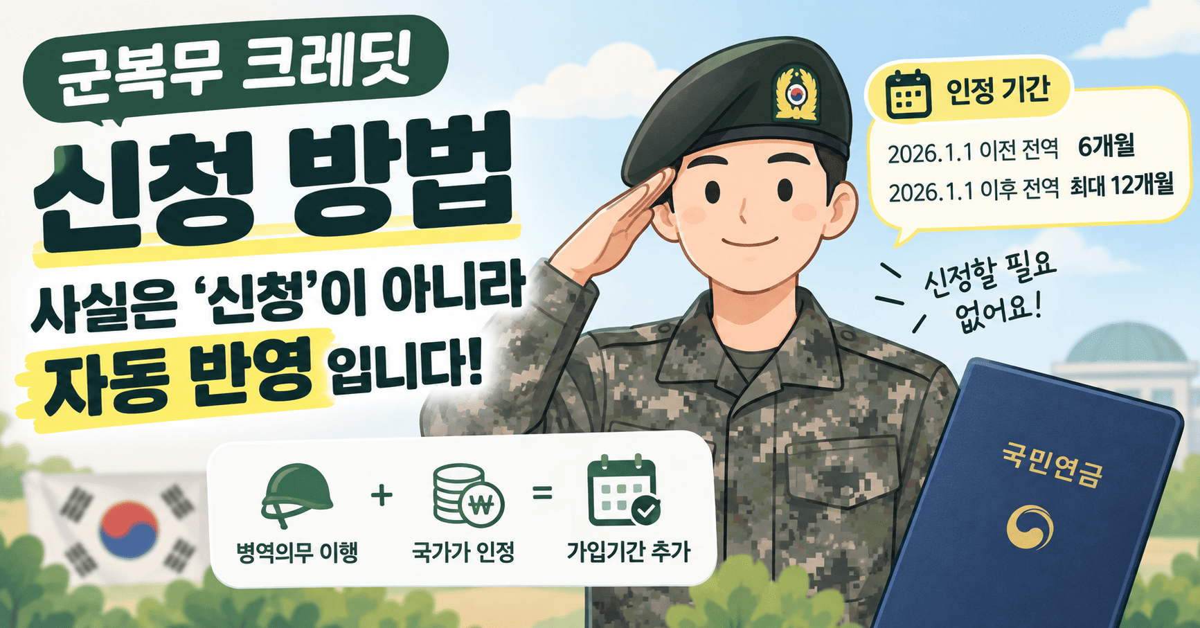군복무 크레딧 신청 방법