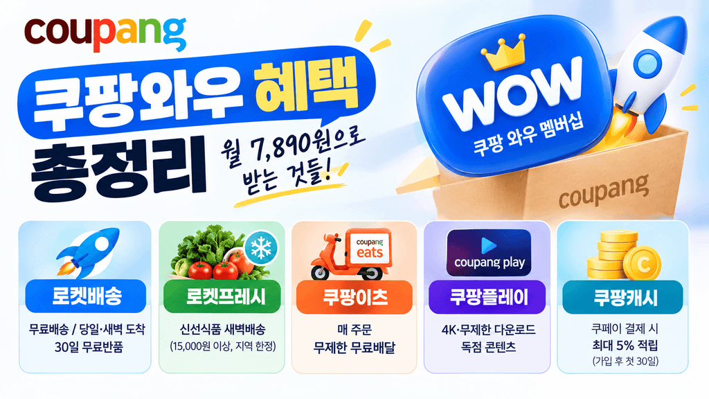 쿠팡와우 혜택