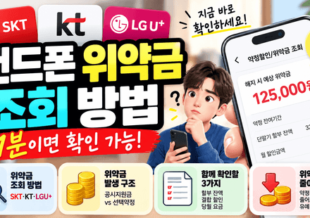 핸드폰 위약금 조회 방법