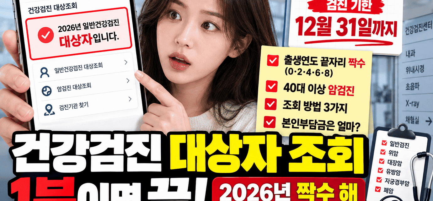 건강검진 대상자 조회