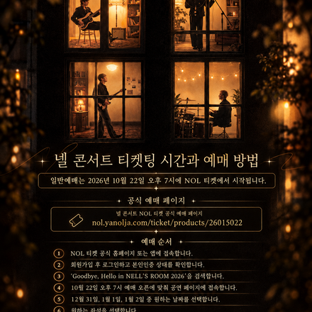 넬 콘서트 2026